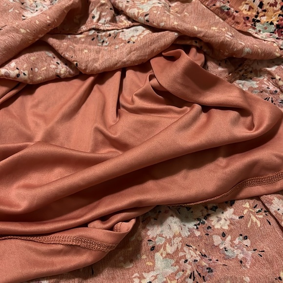 mm mm mm, Flirty Short Ruffle Sleeves, Floral, Ditsy Dress, Multi, Size XL - Picture 6 of 9